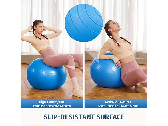 ZELUS 23in. Balance Ball and 55cm Yoga Ball