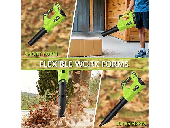 GREENER LB04 Cordless Leaf Blower 2×5.0Ah Battery