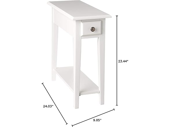 Frenchi Home Furnishing 24'' Tall End Table with Storage
