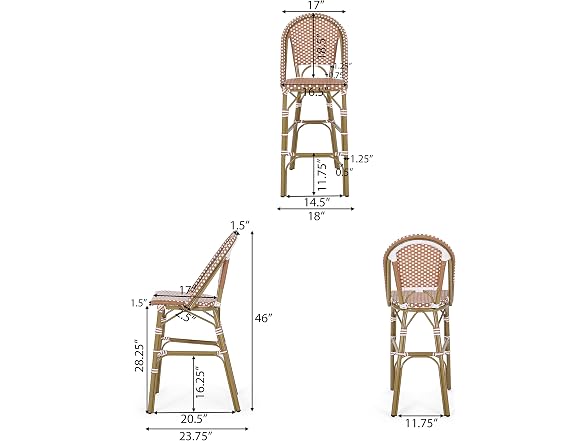Christopher Knight Outdoor Bistro Barstools