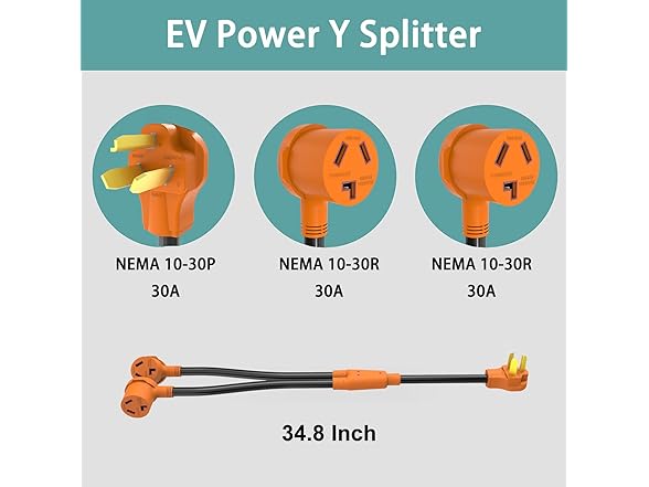 HOCEDO NEMA 10-30 Splitter, ETL&UL List
