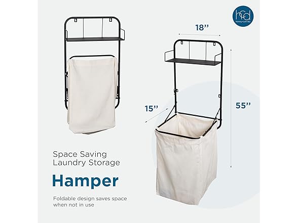 Collapsible Wall-Mounted Clothes Hamper