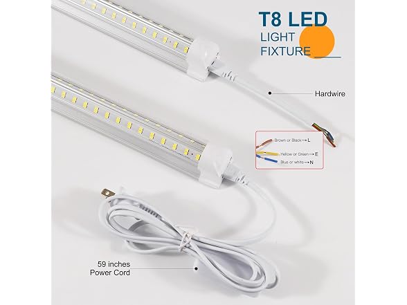 AQIQUUT 4FT Led Shop Light 2-Pack