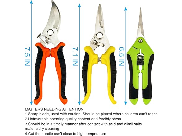 lengnoyp GAR-10 Pruning Shears 4 Pack