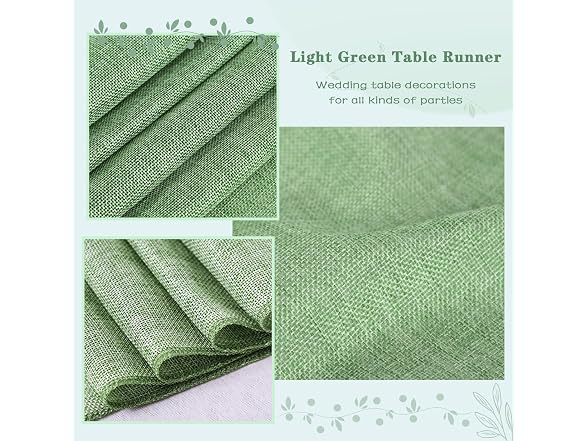 2 Pack Burlap Table Runners 13x84 inch