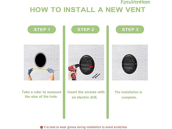 6" Round Soffit Vent Cover Black