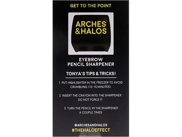 Arches and Halos Eyebrow Pencil Sharpener