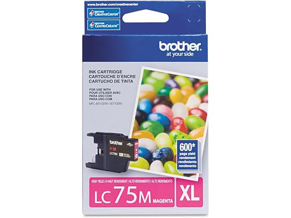Brother® LC75M High-Yield Magenta Ink Cartridge