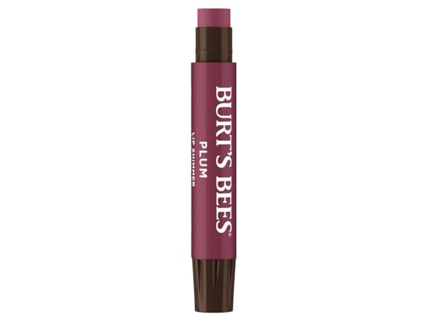 $1.99, Was $3.99, 50% Off! Burt's Bees 100% Natural Moisturizing Lip Shimmer, Plum - 1 Tube dealfomo