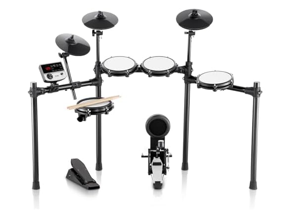Electronic Drum Set with Quiet Mesh