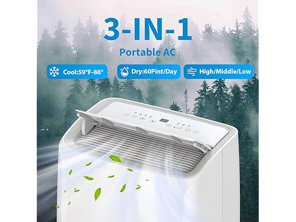 GarveeLife 12,000 BTU Portable Air Conditioner WH