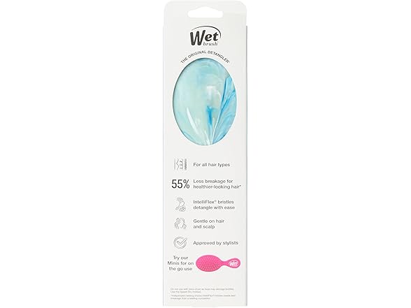 Wet Brush Original Detangler, Green (Matte Marble)