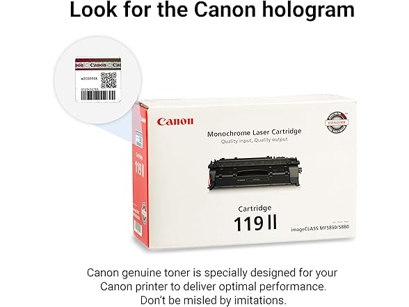 Canon Genuine 119 II Black Toner Cartridge