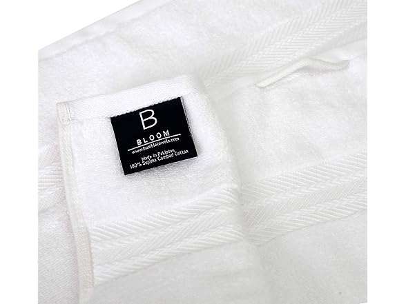 Bloom 4 Pack Towels Zero Twist Cotton