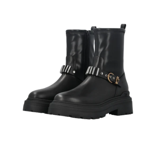 Pinko Mia 27 Leather Boots Black 41 - Gallery 7
