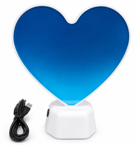 Heart Design Icon Mirror Infinity Light Lamp - Gallery 3
