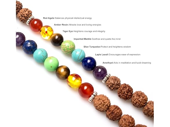 PWMENLK 108 Mala Beads Necklace 7 Necklace(rudrak