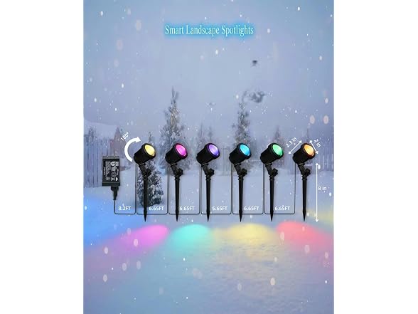 LightSeek RGB Landscape Spotlights