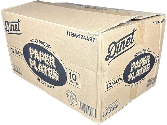 10" DINET PAPER PLATE - 40 Plates