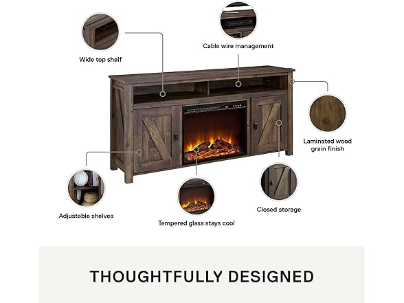Ameriwood Home Farmington Electric Fireplace