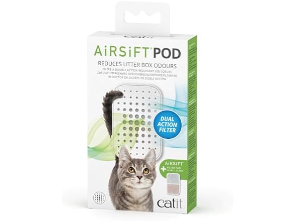 Catit Airsift Dual Action Air Purifier Pad 2PK
