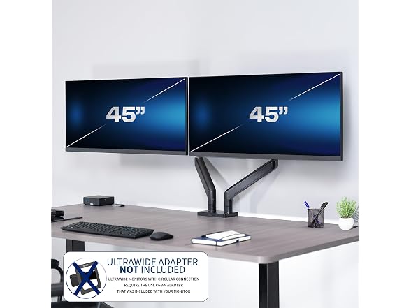 VIVO Heavy Duty Dual Ultra-Wide Monitor Tension Arm