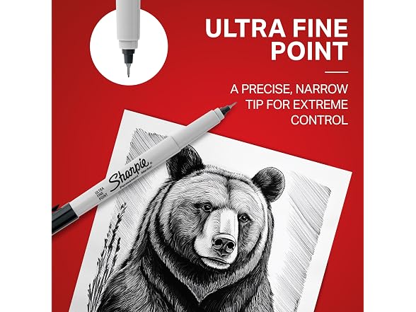 Sharpie Permanent Markers, Fine and Ultra-Fine Points