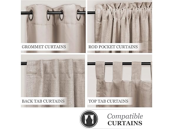 28" to 48"Chelsea Ball End Curtain Rod