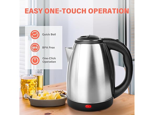 YSSOA Stainless Steel Electric Tea Kettle
