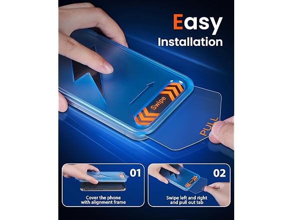 Mkeke for iPhone 16 Pro Max Screen Protector 3 Pack