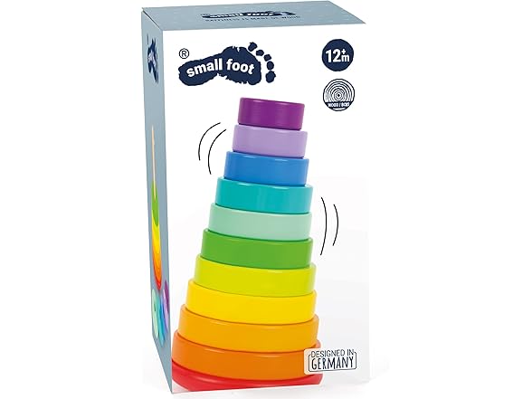 Wooden Large Rainbow Stacking Tower