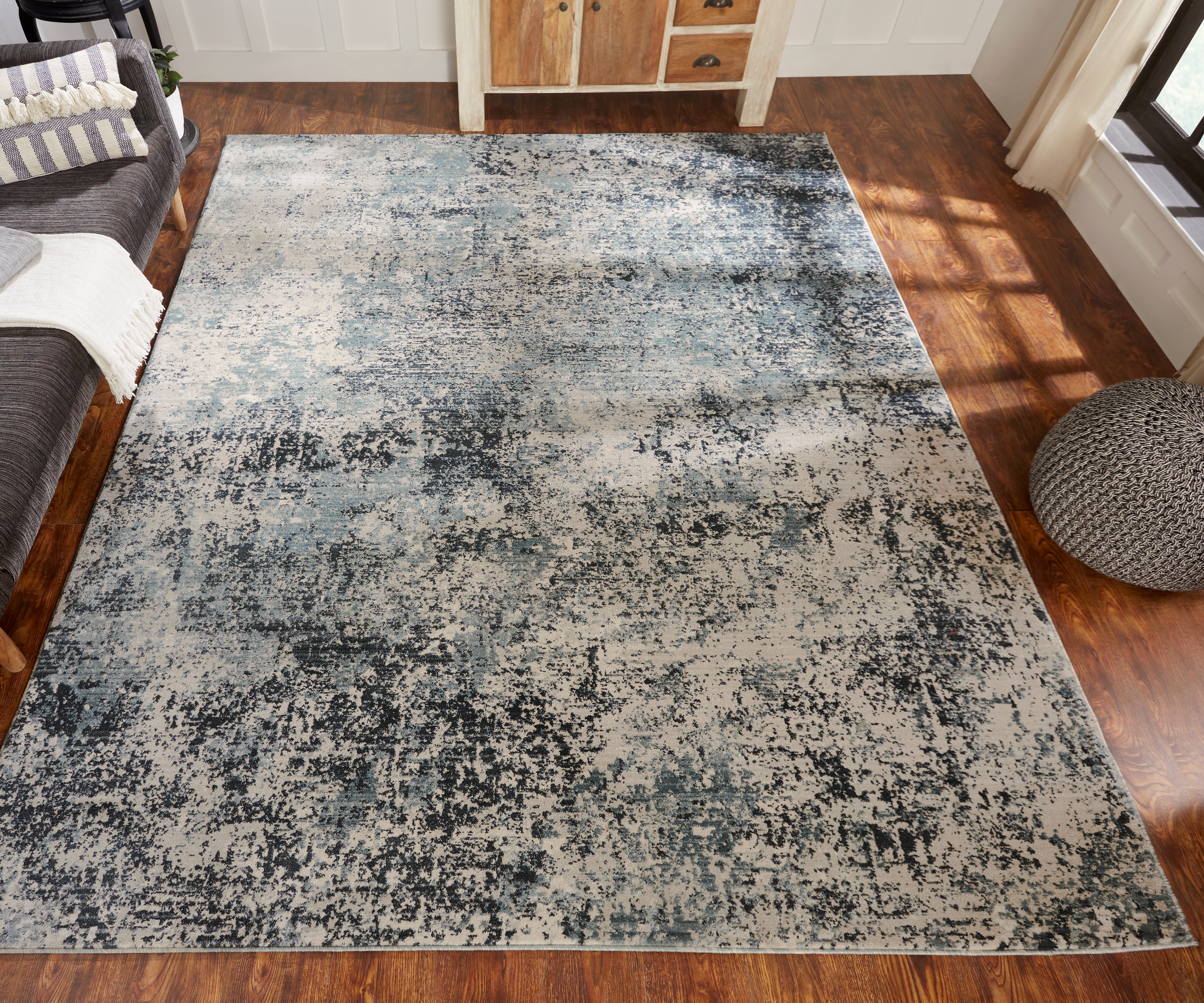 Theory Abstract Area Rug - Gallery 42