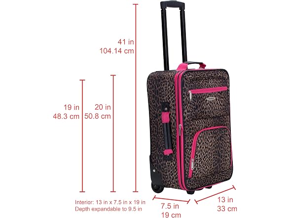 Rockland Fashion Softside 2 Piece Luggage Set