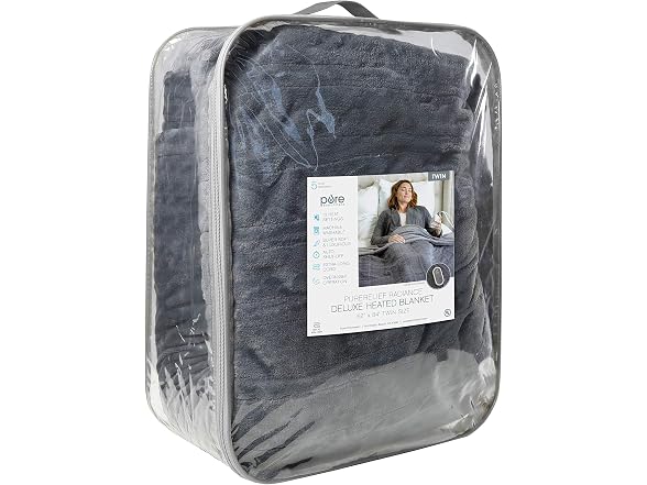 Pure Enrichment Twin Heated Blanket