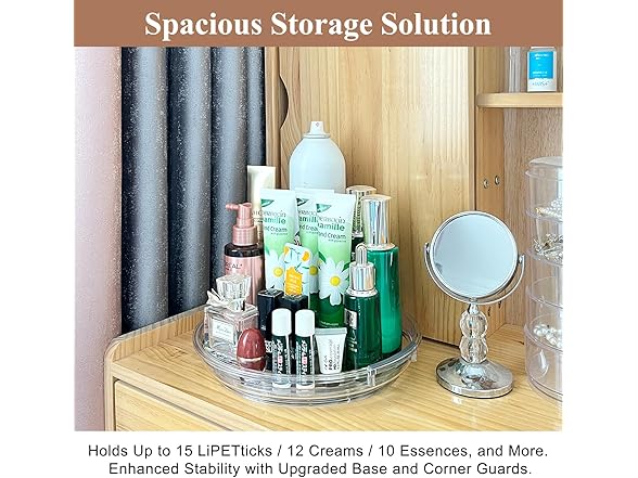 Clear Lazy Susan Organizer