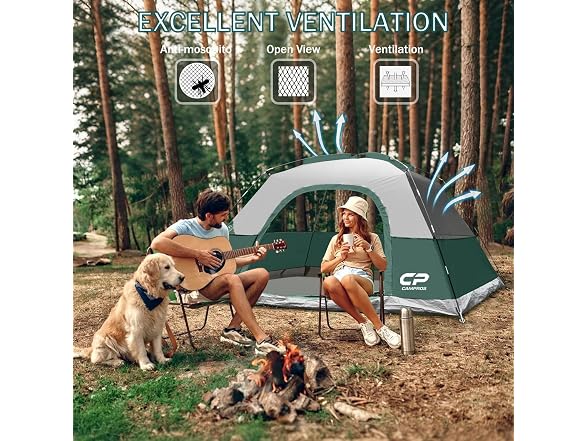 CAMPROS CP 2/4/6 Person Dome Tent