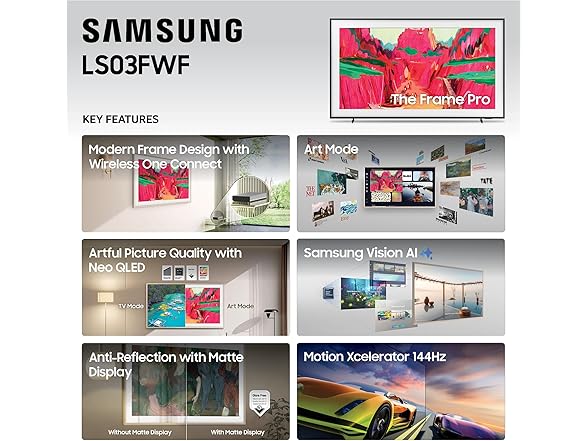 (NEW) Samsung "The Frame" Pro LS03FW (2025 Model)