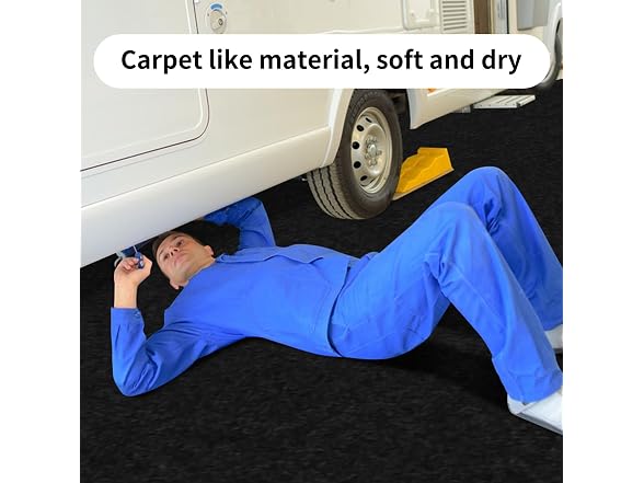 A A IN AAIN Oil Spill Mat (36 x 59), Black