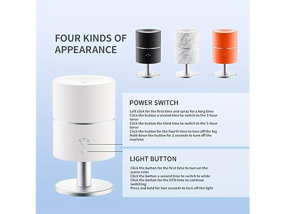 Aroma Essential Oil Diffuser with Lamp
