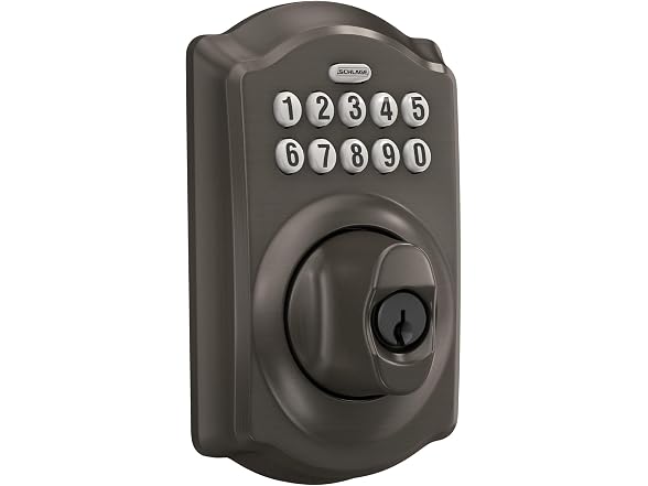Schlage Camelot Matte Black Electronic