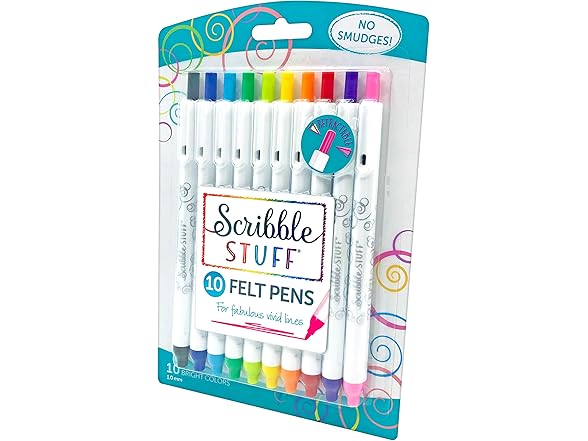 RoseArt Scribble Stuff Retractable Felt Brights