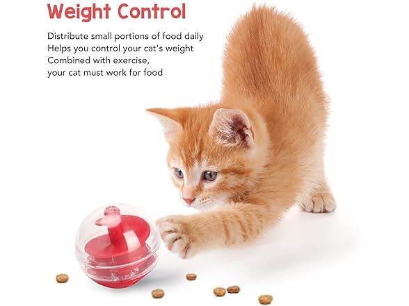 (2 Pack) Zerodis Cat Leaky Food Toy Ball