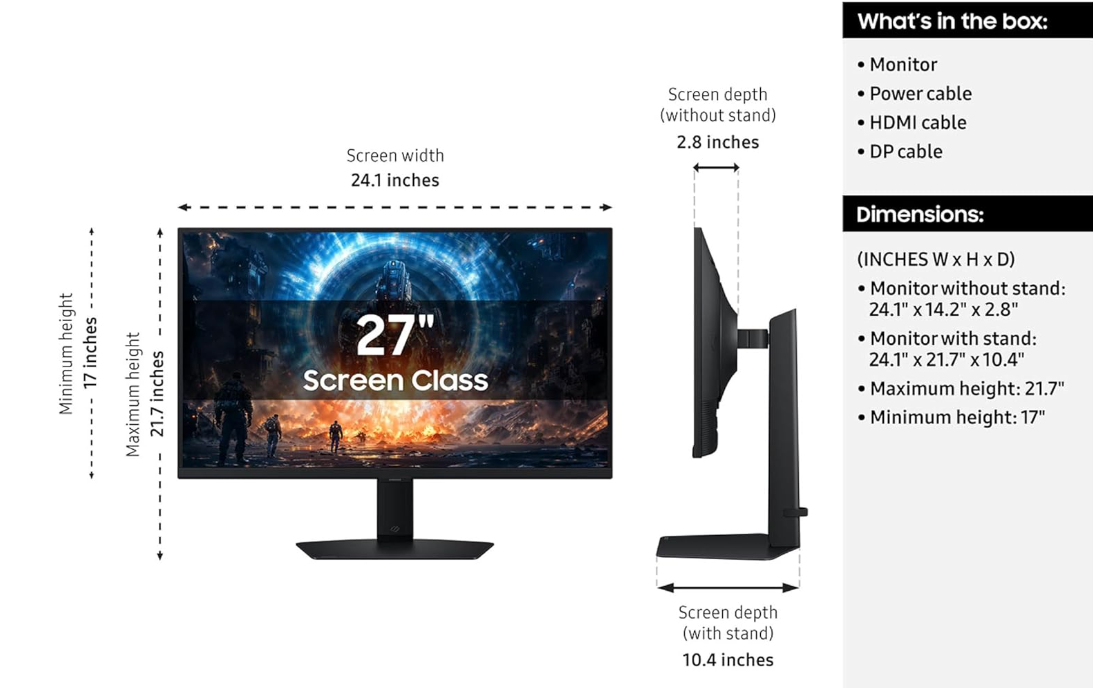 (NEW) Samsung 27" Odyssey QHD Gaming Monitor - Gallery 5