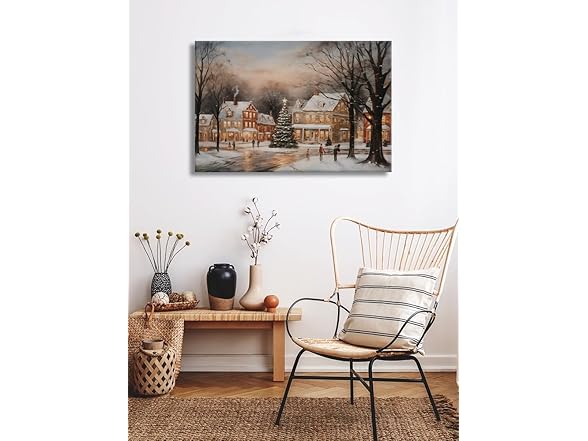 Unkaitoude Christmas Canvas Wall Art