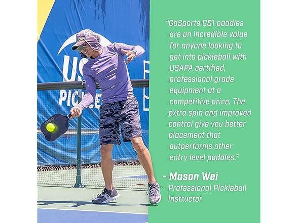 GoSports GS1 Pickleball Paddles Set of 4