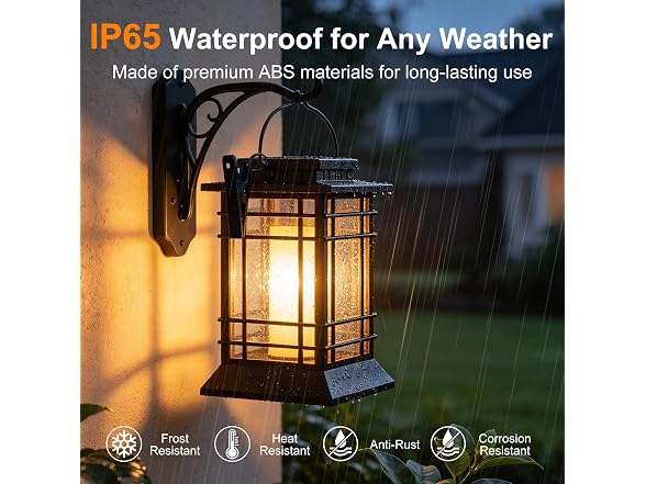 Brightever 4-Pack Solar Lanterns Outdoor Waterproof