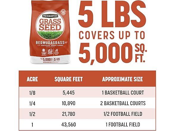 Pennington Bermudagrass Grass Seed 5 lb