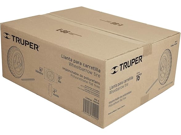 TRUPER RN-X 16" x 4" Flat Free Tire - Gallery 6