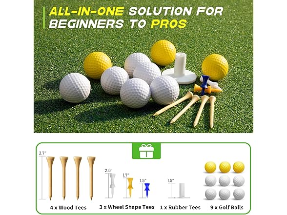Bltend Golf Mat: Heavy-Duty Golf Hitting Mats Practice Outdo (Open Box)