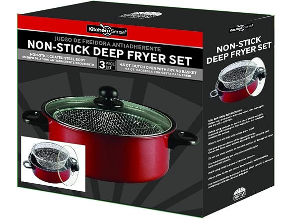 Kitchen Sense Heavy Duty Non-Stick Deep Fryer 